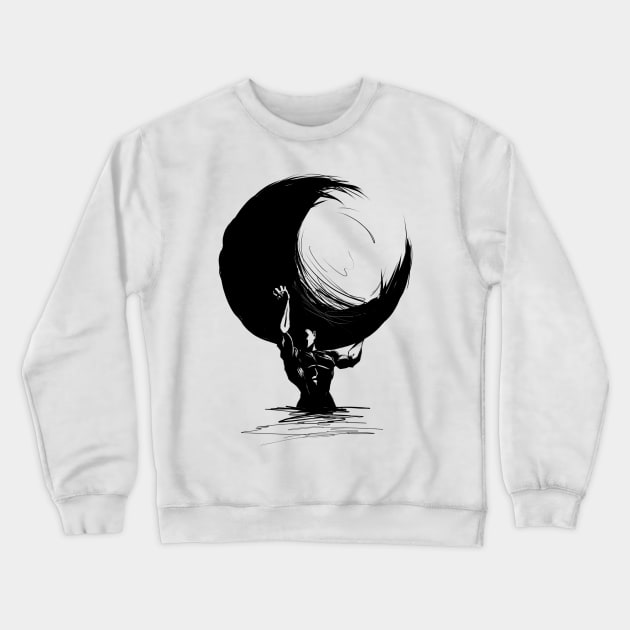 Atlas Rising Crewneck Sweatshirt by Mr.Pickles